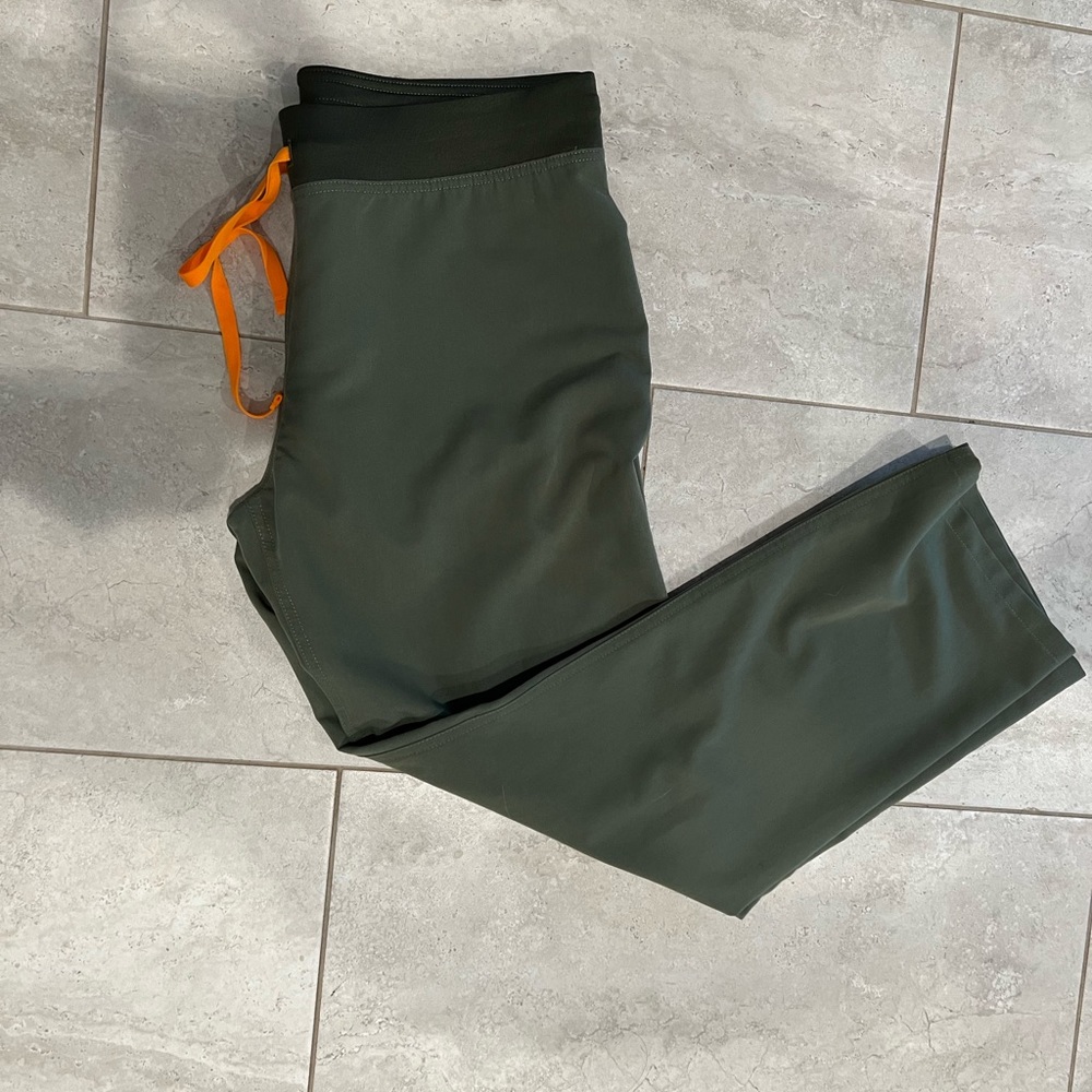 Olive green Figs Pant